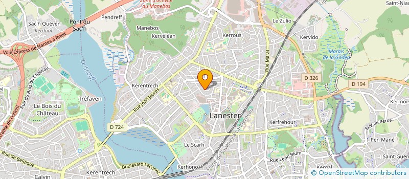 localisation de l'entreprise TY KALON  LANESTER
