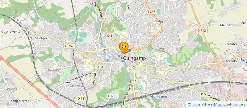 localisation de l'entreprise TY KARET à GUINGAMP