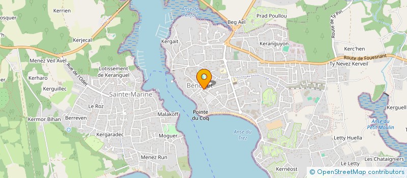 localisation de l'entreprise TY KAVIST  BENODET