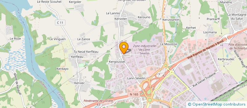 localisation de l'entreprise TY KAZH EQUIPEMENT à CAUDAN