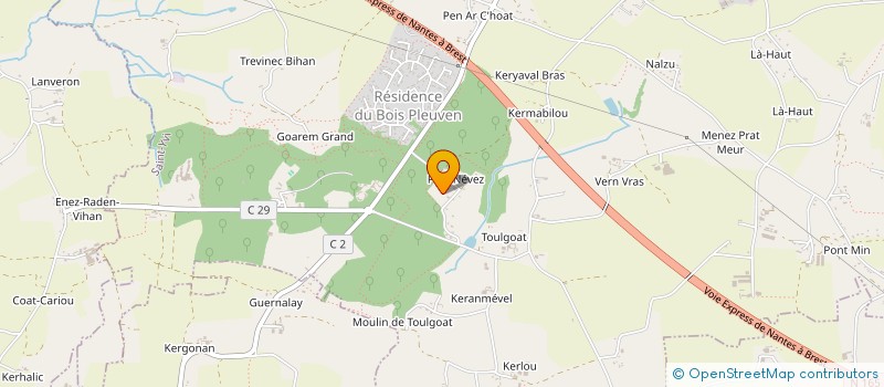 localisation de l'entreprise TY KER MARTIN  SAINT-YVI