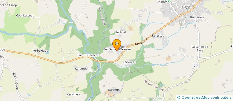 localisation de l'entreprise TY KERDUVAL  BAYE