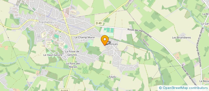 localisation de l'entreprise TY LARY  TREILLIERES