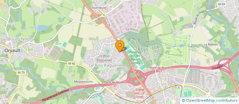 localisation de l'entreprise TY LOUNA à ORVAULT