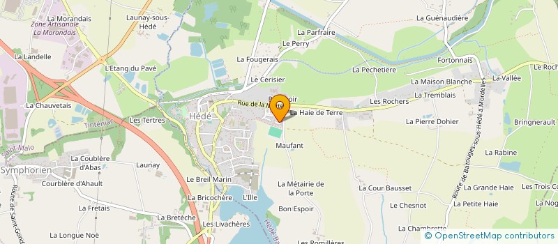 localisation de l'entreprise TY LYLOU ET SON ANGELMAN à HEDE-BAZOUGES