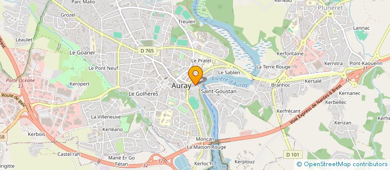 localisation de l'entreprise TY-MAD à AURAY