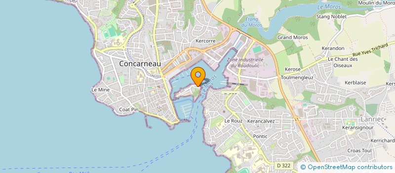 localisation de l'entreprise TY MAD à CONCARNEAU