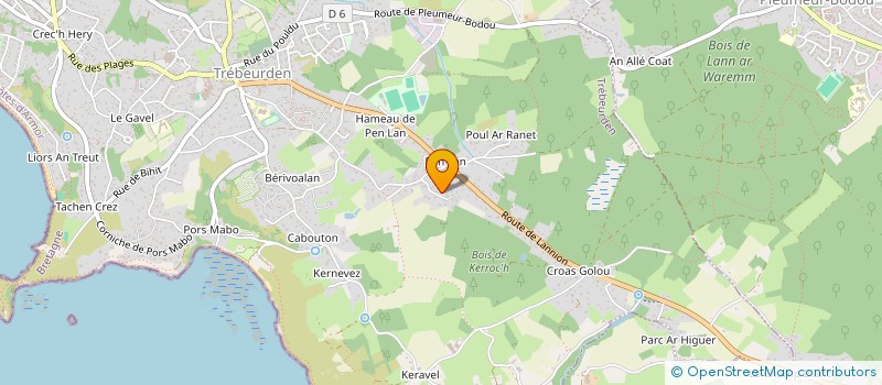 localisation de l'entreprise TY MAMM GOZH  TREBEURDEN