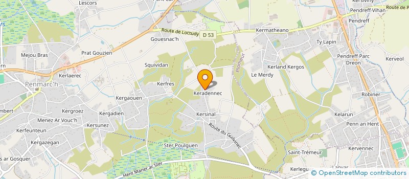 localisation de l'entreprise TY MANE  PENMARCH