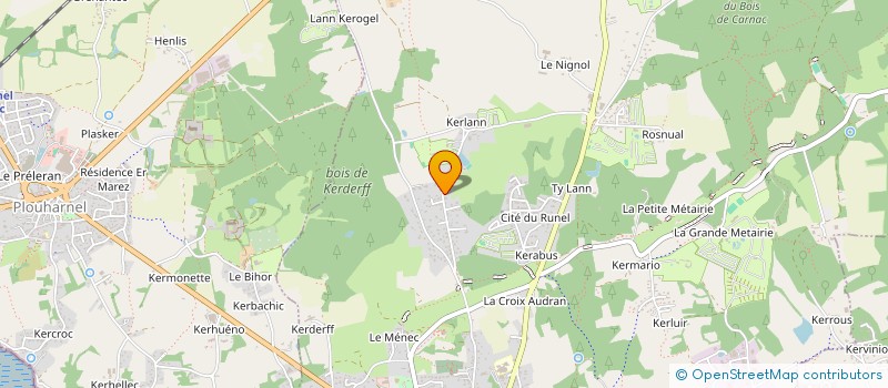 localisation de l'entreprise TY MEN GLAZ  CARNAC