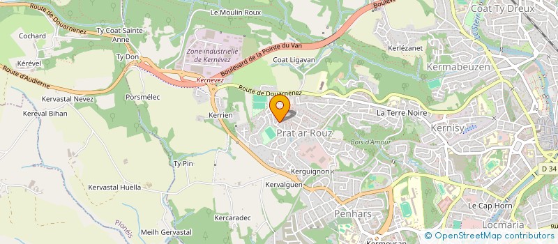 localisation de l'entreprise TY MONIQUE CRAMPOUZ à QUIMPER