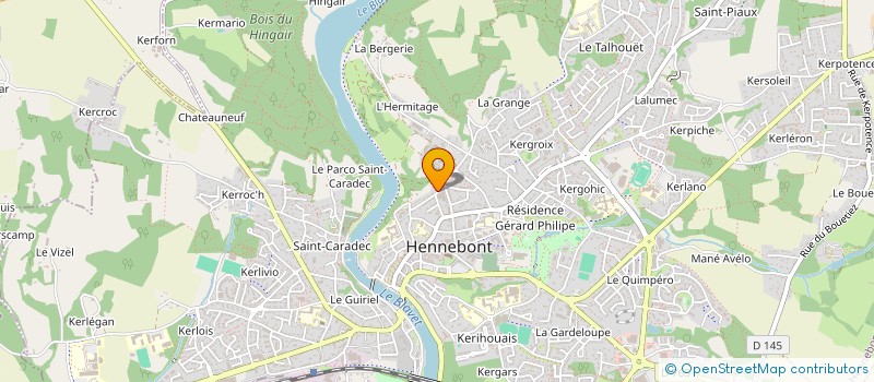 localisation de l'entreprise TY MOR JAURES  HENNEBONT