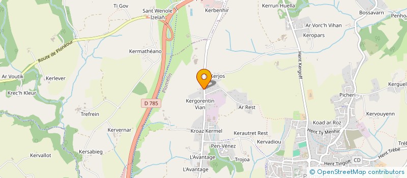 localisation de l'entreprise TY MORGAOULENN  PLOMELIN