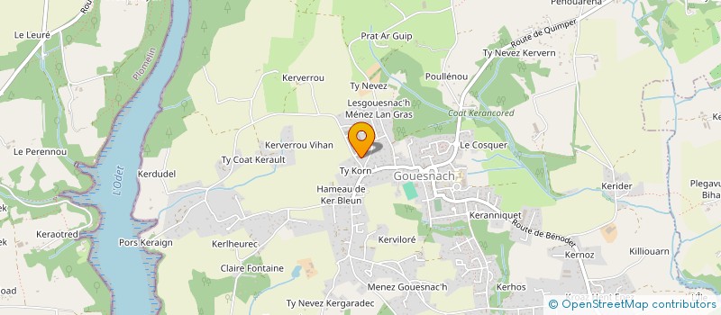 localisation de l'entreprise TY MOUNE  GOUESNACH