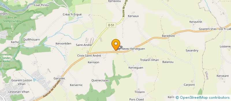 localisation de l'entreprise TY MOUSS  ERGUE GABERIC