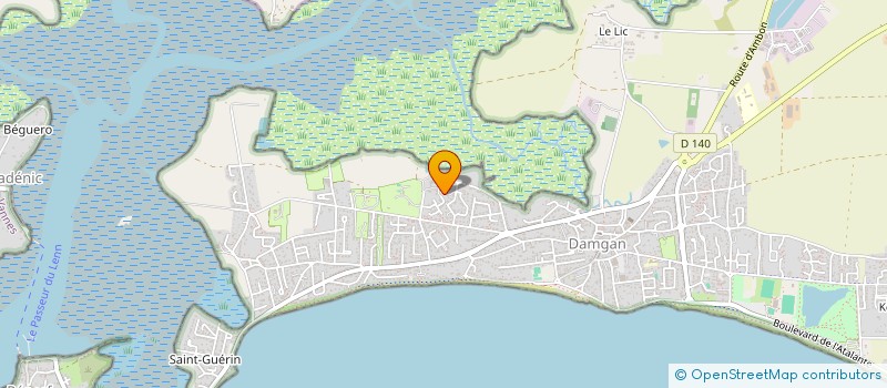 localisation de l'entreprise TY'OCEANE  DAMGAN