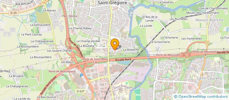 localisation de l'entreprise TY ONCO  SAINT-GREGOIRE