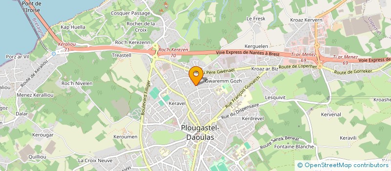 localisation de l'entreprise TY ORCHIDEE  PLOUGASTEL-DAOULAS