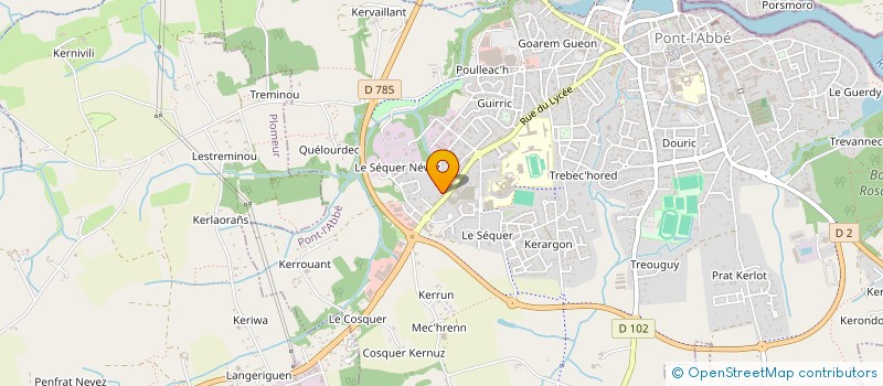 localisation de l'entreprise TY ORTHO  PONT-L'ABBE