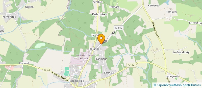 localisation de l'entreprise TY PADEL  CLOHARS-CARNOET