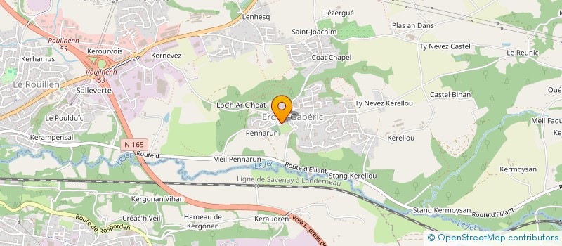 localisation de l'entreprise TY PAINS SUCRES  ERGUE GABERIC