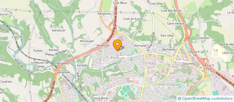 localisation de l'entreprise TY PATOUILLE à QUIMPER