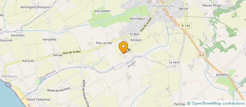 localisation de l'entreprise TY PHINE  POULDREUZIC