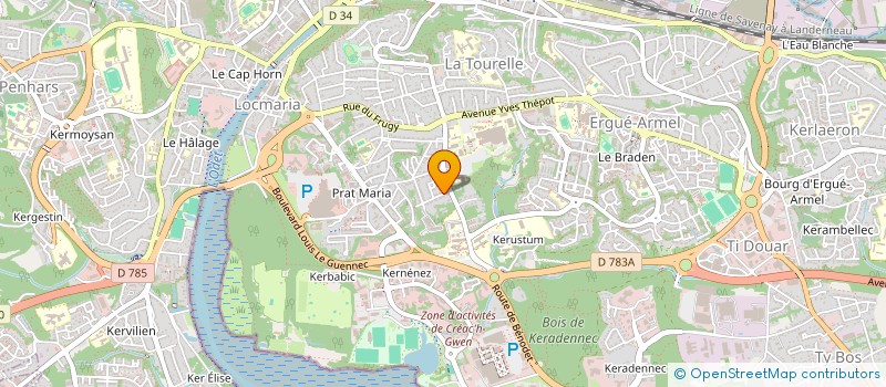 localisation de l'entreprise TY POINT BREAK 29 à QUIMPER
