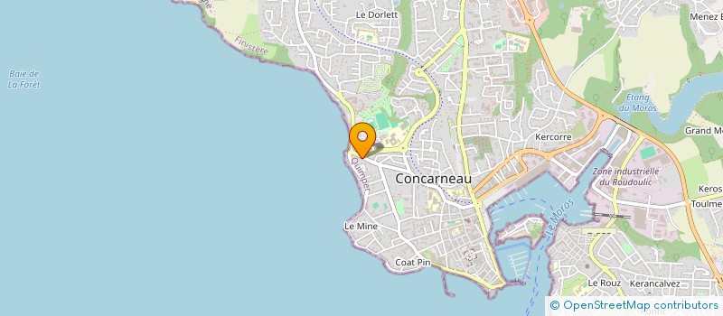 localisation de l'entreprise TY PUNCH  CONCARNEAU