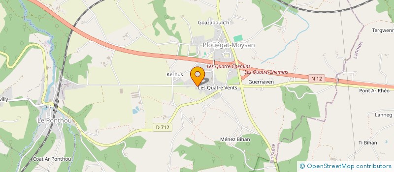 localisation de l'entreprise TY REUN  PLOUEGAT-MOYSAN