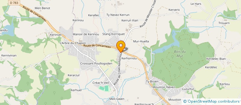 localisation de l'entreprise TY ROUS  SAINT-EVARZEC