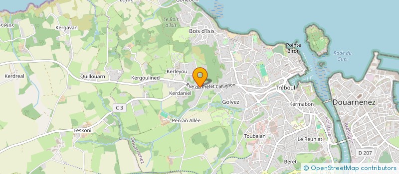 localisation de l'entreprise TY RUZ  DOUARNENEZ