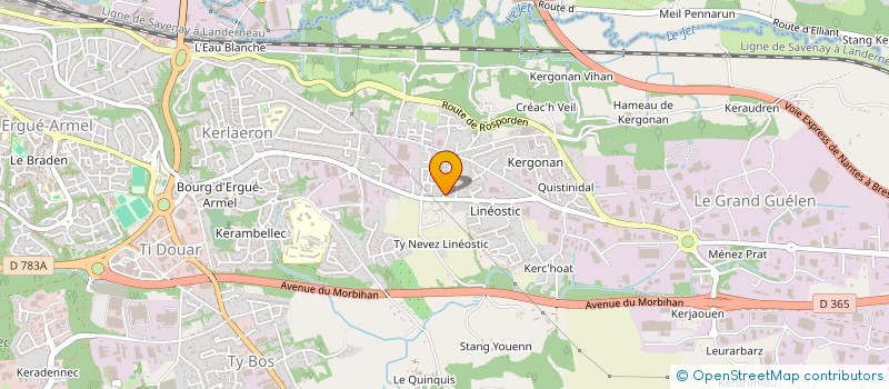 localisation de l'entreprise TY SALSA à QUIMPER