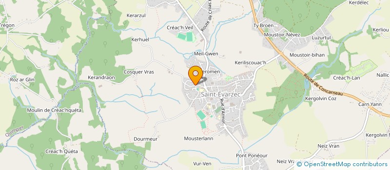 localisation de l'entreprise TY SANQUER QUILLIVIC  SAINT-EVARZEC