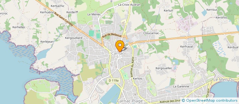 localisation de l'entreprise TY SEVENO  CARNAC