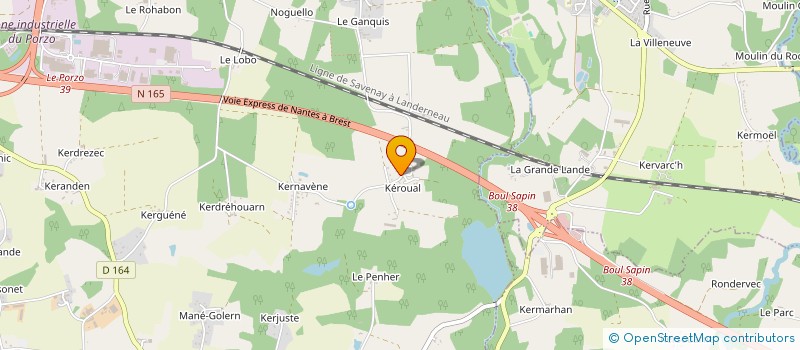 localisation de l'entreprise TY T'OEUF BIO à KERVIGNAC