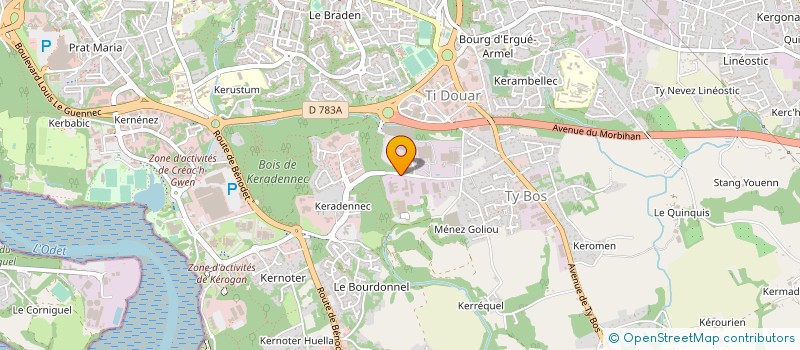 localisation de l'entreprise TY TAN à QUIMPER