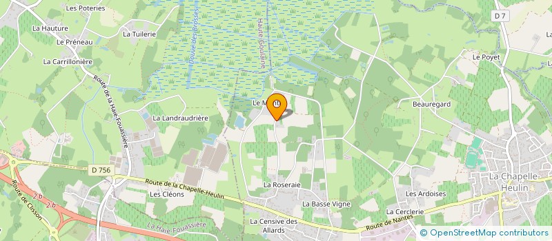 localisation de l'entreprise TY TOINE  CHAPELLE-HEULIN (LA)