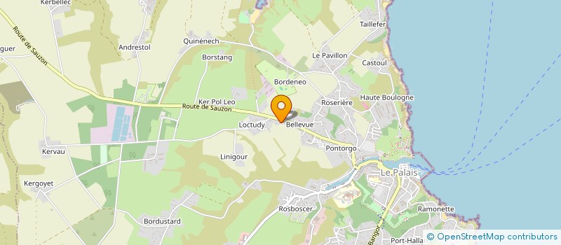 localisation de l'entreprise TY TOMM  LE PALAIS