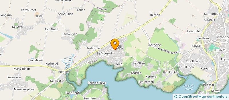 localisation de l'entreprise TY TOULINE  ARRADON