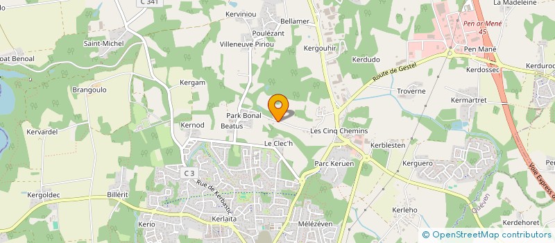 localisation de l'entreprise TY VALANE  GUIDEL