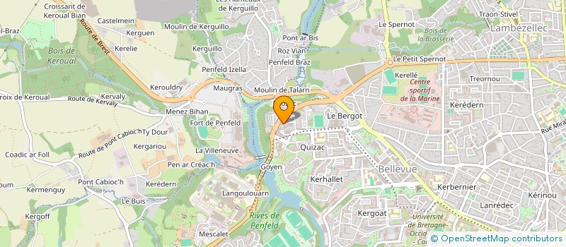 localisation de l'entreprise TY VERV à BREST