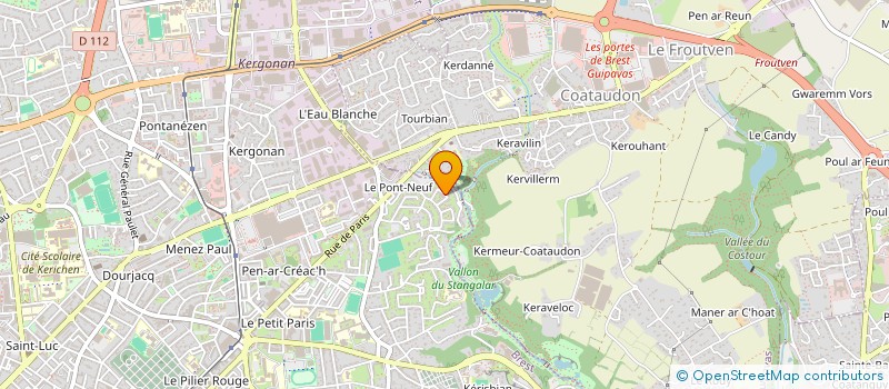 localisation de l'entreprise TY VONNIC  BREST