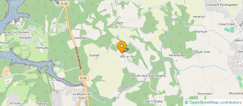 localisation de l'entreprise TY-YEN à QUIMPER