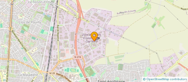 localisation de l'entreprise TYA  DIJON