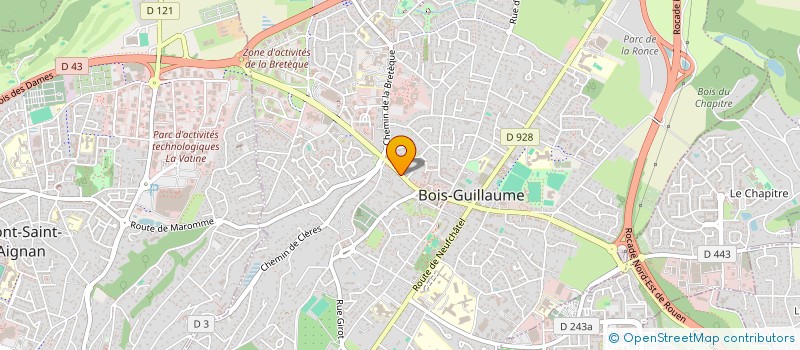 localisation de l'entreprise TYBE à BOIS-GUILLAUME