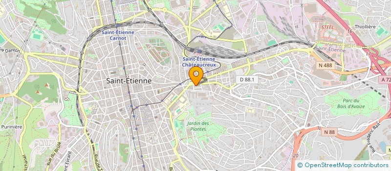 localisation de l'entreprise TYBEC CAPITAL  SAINT-ETIENNE