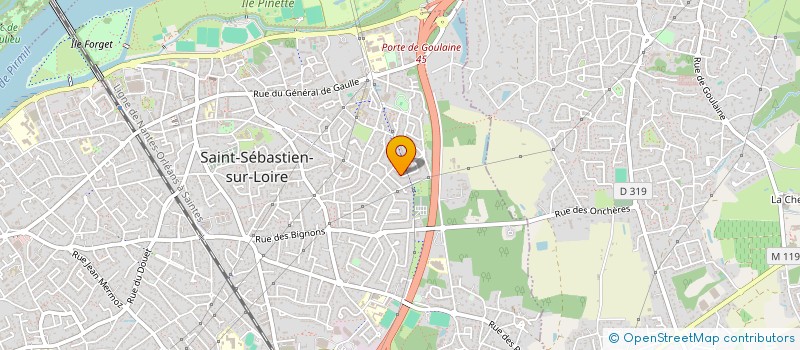 localisation de l'entreprise TYBELINE à SAINT-SEBASTIEN-SUR-LOIRE