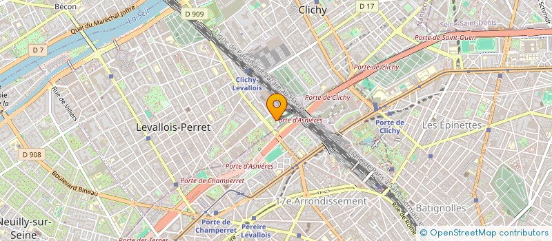 localisation de l'entreprise TYBO à LEVALLOIS-PERRET