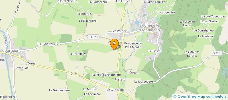 localisation de l'entreprise TYCAL à COURGEON